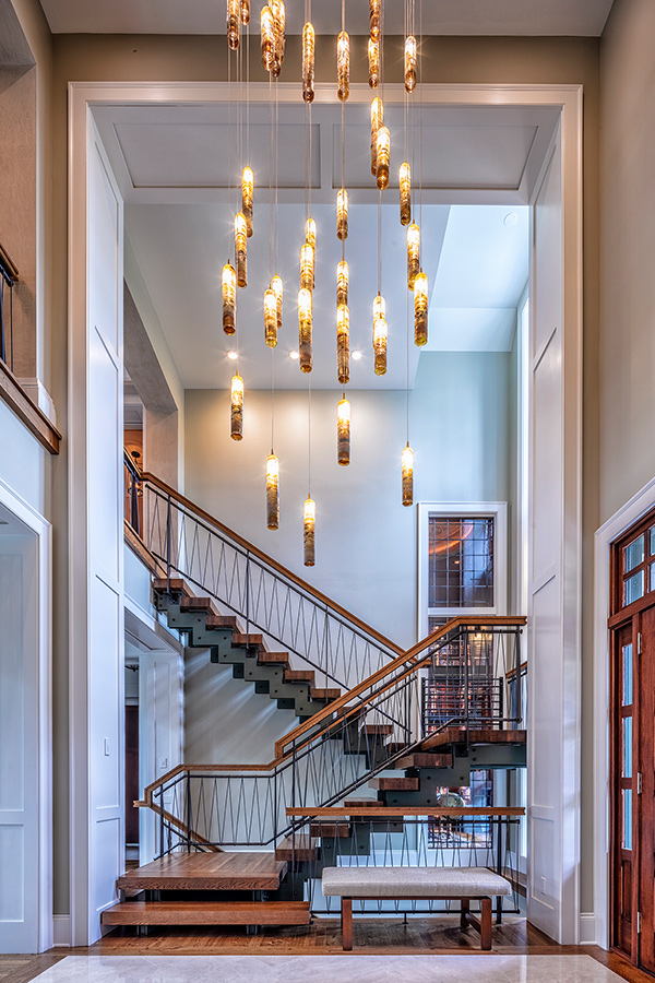 Staircase with lighting
