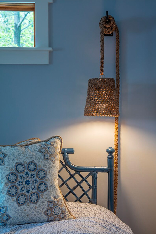 rope lighting in bedroom
